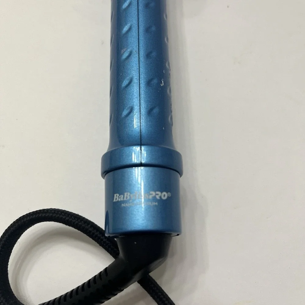 BaByBlissPro Nano Titanium Spring Curling Iron Metallic Blue Handle